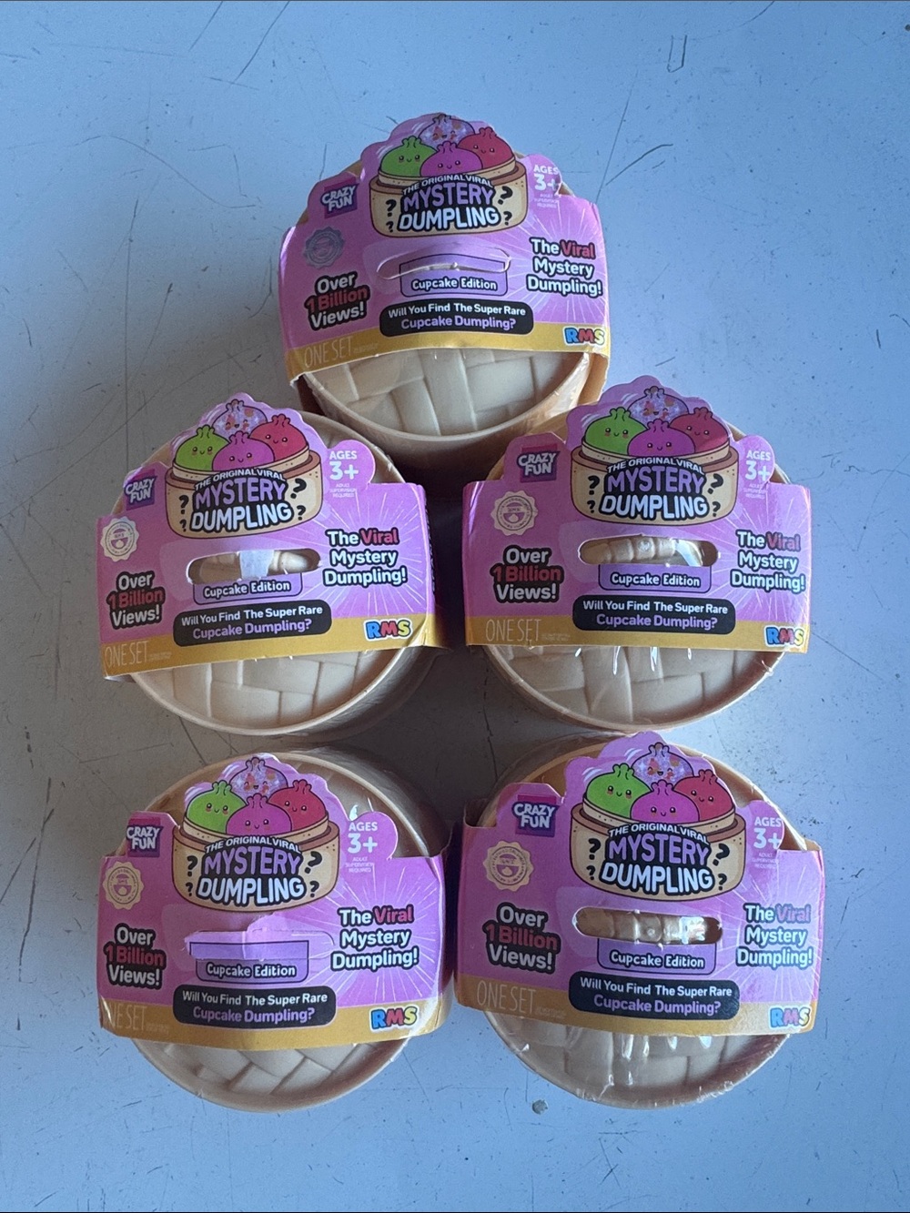 RMS Mystery Dumpling Mini - Cupcake Edition - Pink Packaging (Set of 5)